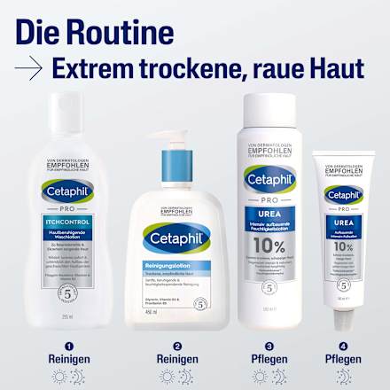 Cetaphil Pro Urea 10% Feuchtigkeitslotion extrem trockene H. Cetaphil