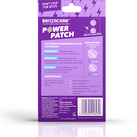 Benzacare Power Patch gegen Pickel BENZACARE
