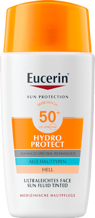 Eucerin Sun Protect Hydro Protect Face Sun Fluid Tinted LSF 50+ Hell  Eucerin