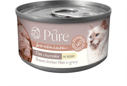 Mokra karma dla kota Pure, filet z kurczaka w sosie  PetRepublic
