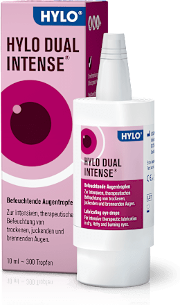 HYLO DUAL INTENSE Befeuchtende Augentropfen Natriumhyaluronat und Ectoin HYLO
