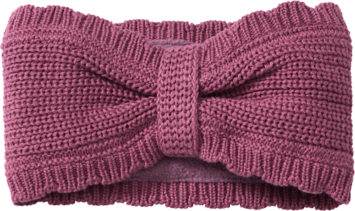 Stirnband aus Strick & mit Futter, lila, Gr. 54/55 PUSBLU