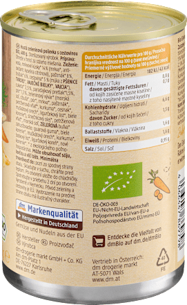 Tocană cu legume și paste dmBio