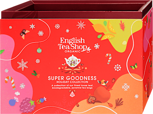 Díszdobozos teaválogatás, Super Goodness Collection, 3x4 db filter English Tea Shop