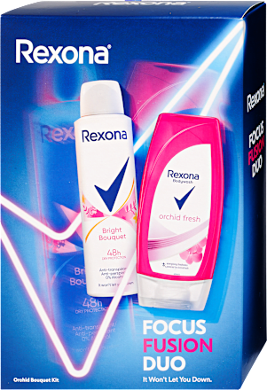 Tusfürdő és deo spray, Focus fusion duo ajándékcsomag Rexona