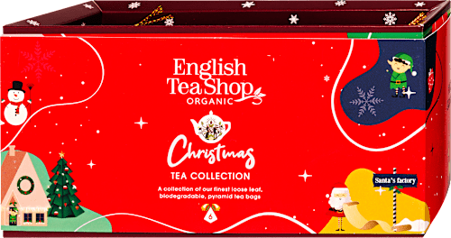 Bio karácsonyi teaválogatás. 6 db teafilter English Tea Shop