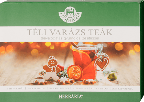 Díszdobozos teaválogatás 6 ízzel, Téli varázs, 6x5 filter HERBÁRIA