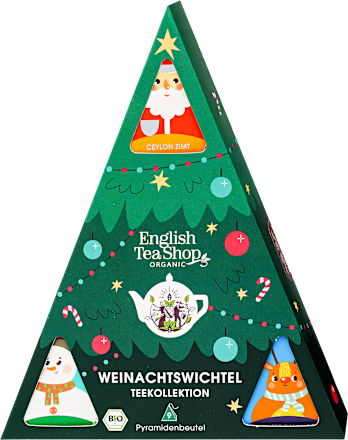 Bio karácsonyi teaválogatás, 3x3 db teafilter English Tea Shop
