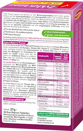 Tabletten Zyklus Balance Schaebens