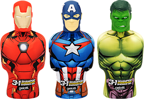 Bosszúállók tusfürdő, sampon és balzsam, többféle MARVEL
