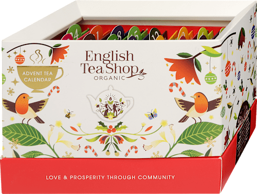 Bio teaválogatás, adventi kalendárium, 25 db filter English Tea Shop