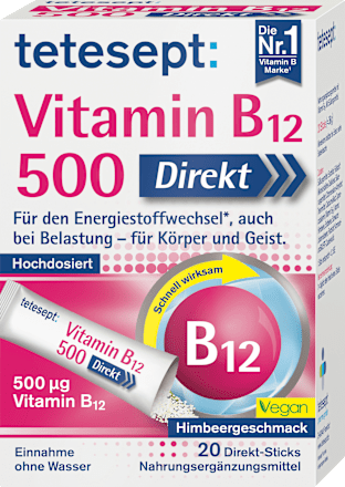 Vitamin B12 500µg Sticks 20 St tetesept