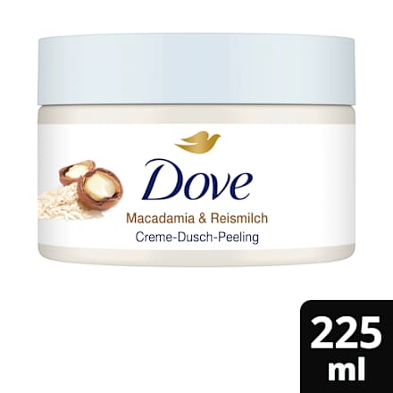 Cremedusche Peeling Macademia & Reismlich Dove