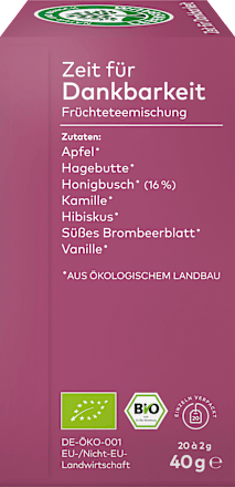 Früchtetee-Mischung Zeit für Dankbarkeit  LEBENSBAUM