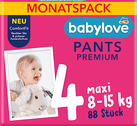 Premium hlačne plenice 4 maxi (8-15 kg) - mesečno pakiranje babylove