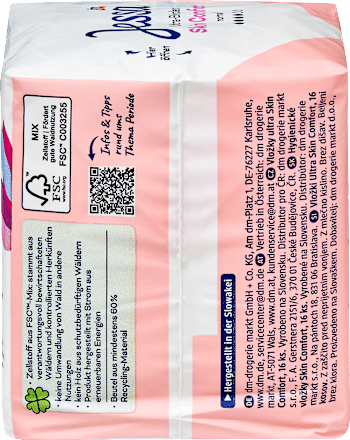 Hygienické vložky Skin Comfort normal s krídelkami Jessa