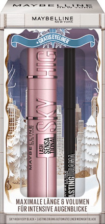 Mascaraset Sky High Very Black & Eyeliner 10 Midnight Black MAYBELLINE NEW YORK