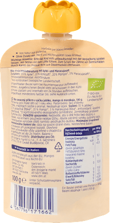 Quetschie Smoothie Mango & Maracuja in Apfel, ab 1 Jahr babylove