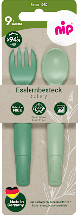 Esslernbesteck eat green grün 2tlg. Nip