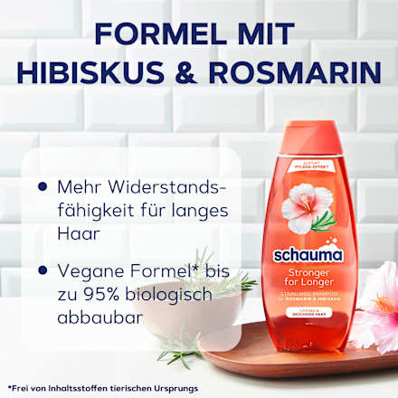 Shampoo Stronger for Longer schauma
