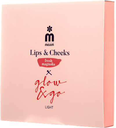 Lips & Cheeks X glow & go Light poklon-paket fresh magnolia Melem