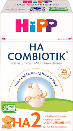HA Combiotik 2 – mliječna hrana za bebe, 6+ mj. HiPP
