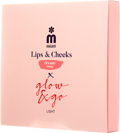 Lips & Cheeks X glow & go Light poklon-paket dreamy rose Melem