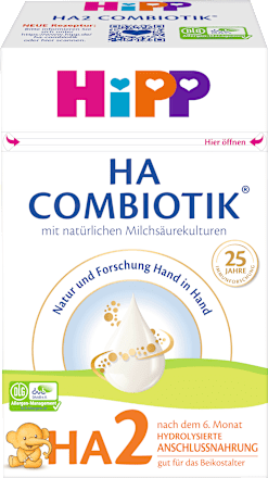 HA Combiotik 2 – mliječna hrana za bebe, 6+ mj. HiPP