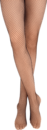 Strumpfhose mit Netzstruktur schwarz Gr. 42/44 Fascino