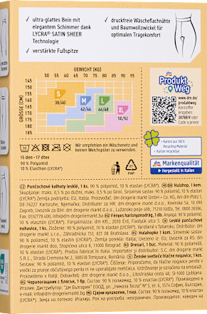 Чорапогащник с блясък,15 DEN, цвят пудра, размер XL 50-52 Fascino