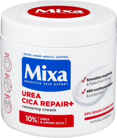 Telový krém Urea Cica Repair+ Mixa