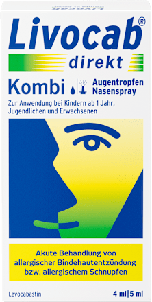 Livocab direkt Kombi (Augentropfen 4ml + Nasenspray 5 ml) Livocab