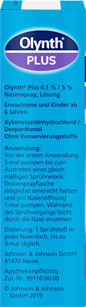 Olynth Plus 0,1 % / 5 % Nasenspray Olynth