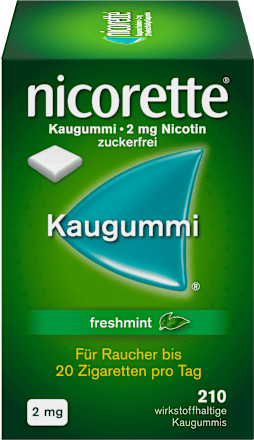 nicorette Kaugummi 2 mg Nicotin freshmint nicorette
