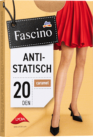 Antistatické pančuchové nohavice, veľ. 46/48, 20 DEN, karamelová Fascino