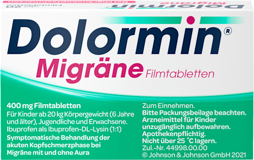 Dolormin Migräne 400 mg Filmtabletten Dolormin