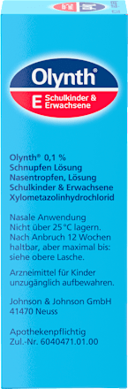 Olynth 0,1% Schnupfen Lösung Olynth
