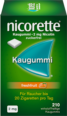 nicorette Kaugummi 2 mg Nicotin freshfruit nicorette