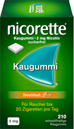 nicorette Kaugummi 2 mg Nicotin freshfruit nicorette