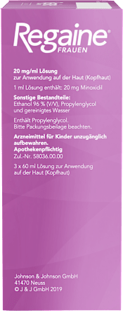 Regaine Frauen 20 mg/ml Minoxidil Lösung (3x60 ml) Regaine