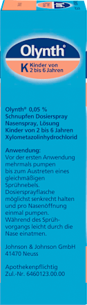 Olynth 0,05 % Schnupfen Dosierspray Olynth