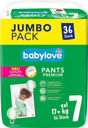 Baby Pants  Premium Gr. 7 XXL (17+ kg), Jumbopack babylove