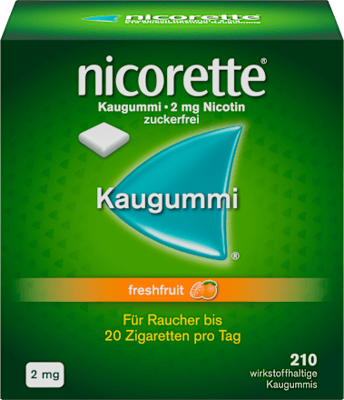 nicorette Kaugummi 2 mg Nicotin freshfruit nicorette