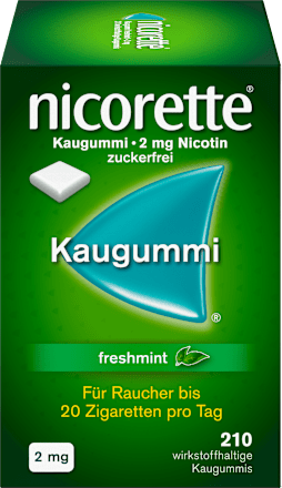 nicorette Kaugummi 2 mg Nicotin freshmint nicorette
