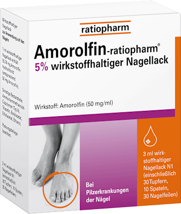 Amorolfin-ratiopharm 5% wirkstoffhaltiger Nagellack ratiopharm