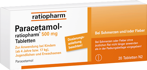 Paracetamol-ratiopharm 500 mg Tabletten ratiopharm