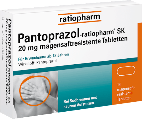 Pantoprazol-ratiopharm SK 20 mg magensaftresistente Tabletten  ratiopharm