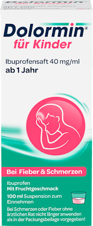 Dolormin für Kinder Ibuprofensaft 40 mg/ml Dolormin