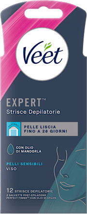 Strisce depilatorie viso pelli sensibili Veet