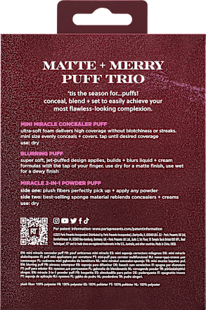 Geschenkset XMAS Matte + Puff Trio REAL TECHNIQUES